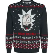 Rick And Morty - Anime Christmas jumper - Merry Rick-mas - S XXL - för Herr - svart