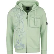 Rick And Morty - Anime Luvjacka - Fruity - S M - för Herr - ljusgrön