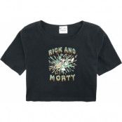 Rick And Morty - Anime T-shirt - Barn - Splash - 140 164 - för barn - svart