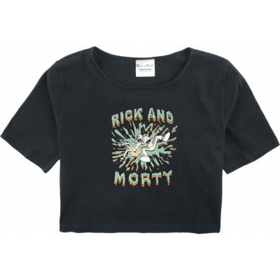 Rick And Morty - Anime T-shirt - Barn - Splash - 140 152 - för barn - svart