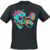 Rick And Morty - Anime T-shirt - Eyeball Skull - S XXL - för Herr - svart