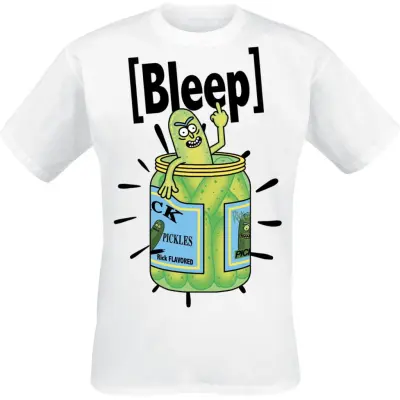 Rick And Morty - Anime T-shirt - I´m A Bleep Pickle - S XXL - för Herr - vit