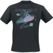 Rick And Morty - Anime T-shirt - In Space - S XXL - för Herr - svart