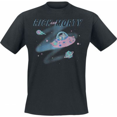Rick And Morty - Anime T-shirt - In Space - S XXL - för Herr - svart