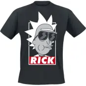 Rick And Morty - Anime T-shirt - Rick - L 5XL - för Herr - svart