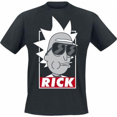 Rick And Morty - Anime T-shirt - Rick - L 5XL - för Herr - svart