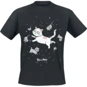 Rick And Morty - Anime T-shirt - Schroedingers Cat - S XXL - för Herr - svart