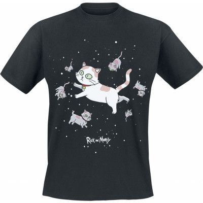 Rick And Morty - Anime T-shirt - Schroedingers Cat - S XXL - för Herr - svart