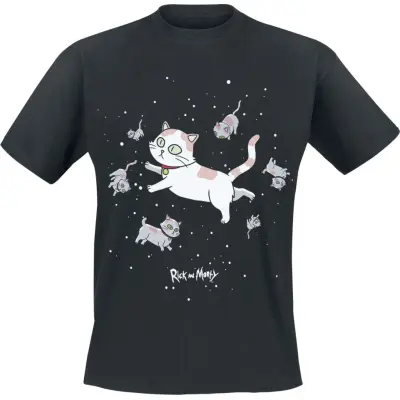 Rick And Morty - Anime T-shirt - Schroedingers Cat - S XXL - för Herr - svart