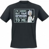 Rick And Morty - Anime T-shirt - Your Opinion - S 4XL - för Herr - svart