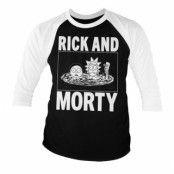 Rick And Morty Baseball 3/4 Sleeve Tee, Long Sleeve T-Shirt