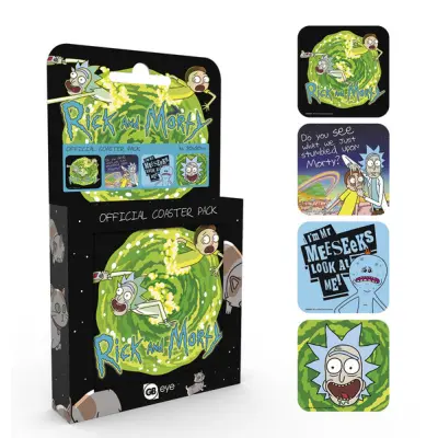 Rick And Morty Drinkunderlägg 4-pack