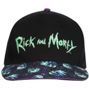 Rick And Morty Keps - Neon Logo Cap - för  svart