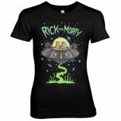 Rick And Morty Spaceship Girly Tee