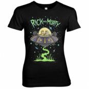 Rick And Morty Spaceship Girly Tee, T-Shirt