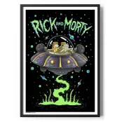 Rick and Morty Spaceship Poster