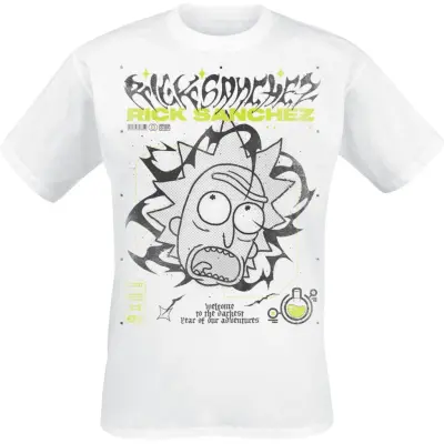 Rick And Morty T-shirt - Darkest Year - S XXL - för Herr - vit