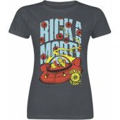 Rick And Morty T-shirt - Focus On Science - S XXL - för Dam - mörkgrå