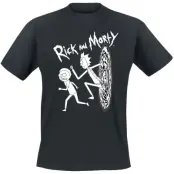 Rick And Morty T-shirt - Get Ready - S 5XL - för Herr - svart