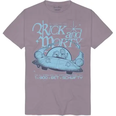 Rick And Morty T-shirt - Get Schwifty - S XXL - för Herr - violett