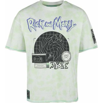 Rick And Morty T-shirt - Goodbye Moonmen - S L - för Herr - grön