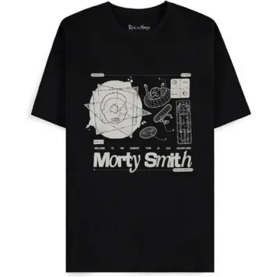 Rick And Morty T-shirt - Morty Smith - S XXL - för Herr - svart