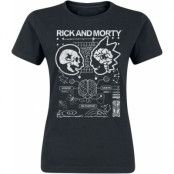 Rick And Morty T-shirt - Nobody Exists On Purpose - S XXL - för Dam - svart