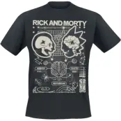 Rick And Morty T-shirt - Nobody Exists On Purpose - S XXL - för Herr - svart