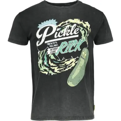 Rick And Morty T-shirt - Pickle Rick - S M - för Herr - svart