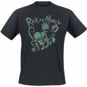 Rick And Morty T-shirt - Rick And Morty Duotone - S XXL - för Herr - svart