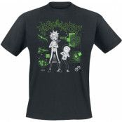 Rick And Morty T-shirt - Rick and Morty LAB - S XXL - för Herr - svart