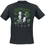 Rick And Morty T-shirt - Rick and Morty LAB - L XXL - för Herr - svart