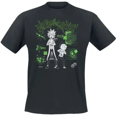 Rick And Morty T-shirt - Rick and Morty LAB - L XXL - för Herr - svart