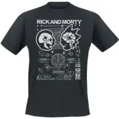 Rick And Morty T-shirt - Rick and Morty - Nobody Exists On Purpose - XL - för Herr - svart