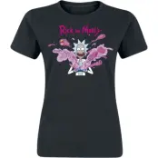 Rick And Morty T-shirt - Rick - Explosion - S XL - för Dam - svart