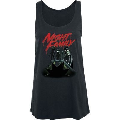 Rick And Morty Topp - Night Family - S L - för Dam - svart