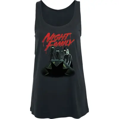 Rick And Morty Topp - Night Family - S L - för Dam - svart