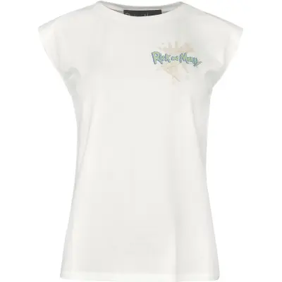Rick And Morty Topp - S XXL - för Dam - creme