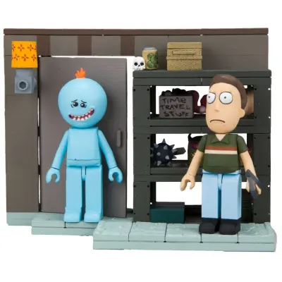 Rick & Morty Small Construction Set Smith Family Garage Rack