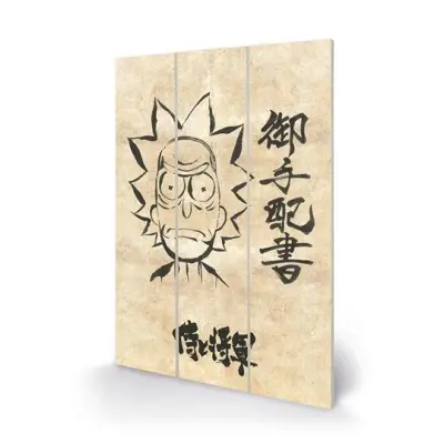 Rick & Morty - Wanted - Wood Print 20X29.5Cm
