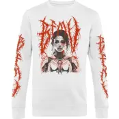 Bullet For My Valentine Långärmad tröja - Robotic Woman - S XXL - för Herr - vit