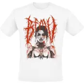 Bullet For My Valentine T-shirt - Robotic Woman - S 4XL - för Herr - vit
