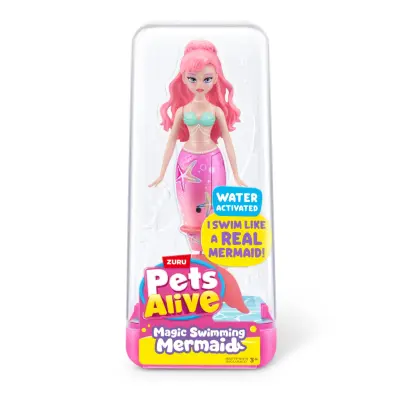 Pets Alive Robo Mermaid Rosa hår - PetsAlive -  Leksaksaffären
