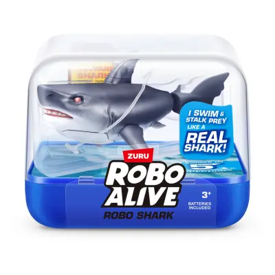 Robo Alive Robo Shark Mörkgrå - Robo Alive -  Leksaksaffären