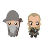 Lord of the Rings Pokis Rubber Minifigures Gandalf & Legolas 6 cm