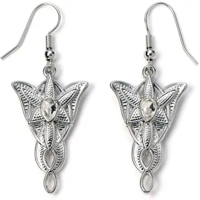 Sagan om Ringen Örhänge - Arwens Evenstar - för  silverfärgad