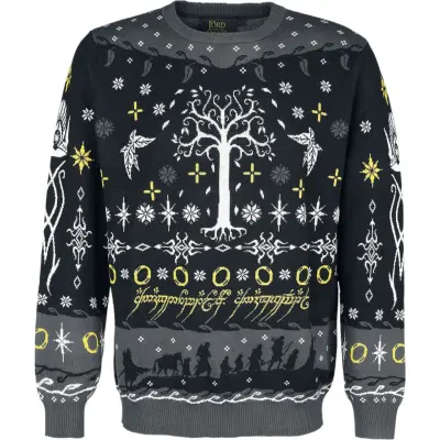 Sagan om Ringen Christmas jumper - Tree Of Gondor - S 3XL - för Herr - flerfärgad