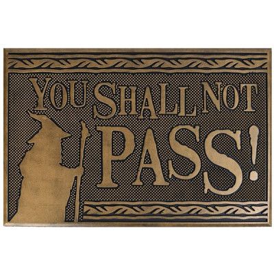 Sagan om Ringen Dörrmatta - You Shall Not Pass - för  flerfärgad