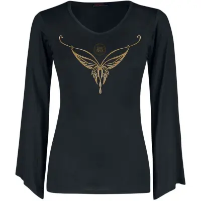 Sagan om Ringen Långärmad tröja - Elven - S XXL - för Dam - svart