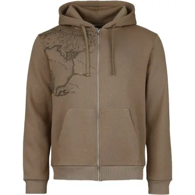 Sagan om Ringen Luvjacka - Rohan Gondor Map - S 3XL - för Herr - ljusbrun